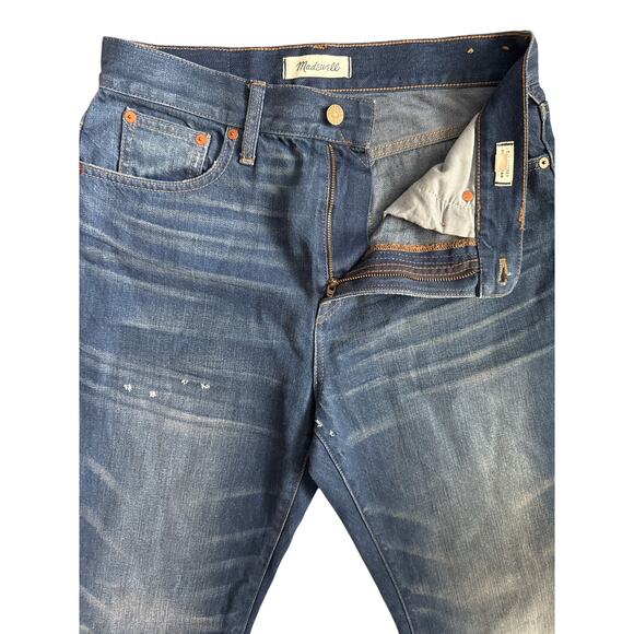 Madewell The Perfect Vintage Jeans Faded Indigo Wash Cool Step Hem Size 29 - Picture 9 of 11